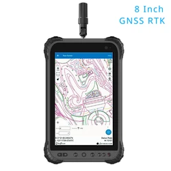 정품 IP67 방수 안드로이드 러기드 태블릿 PC GNSS RTK 퀄컴 SDM632, 8 인치 4GB RAM, 4G LTE GPS 실시간 키네마틱 포지셔닝