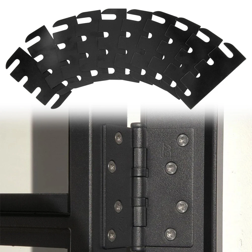 10Pack Door  Hinge Shim For Door Hinge Repair  Kit 4 Inch For Filling Door Gaps  Repair Hinge Spacer Gasket  For Cabinets Door
