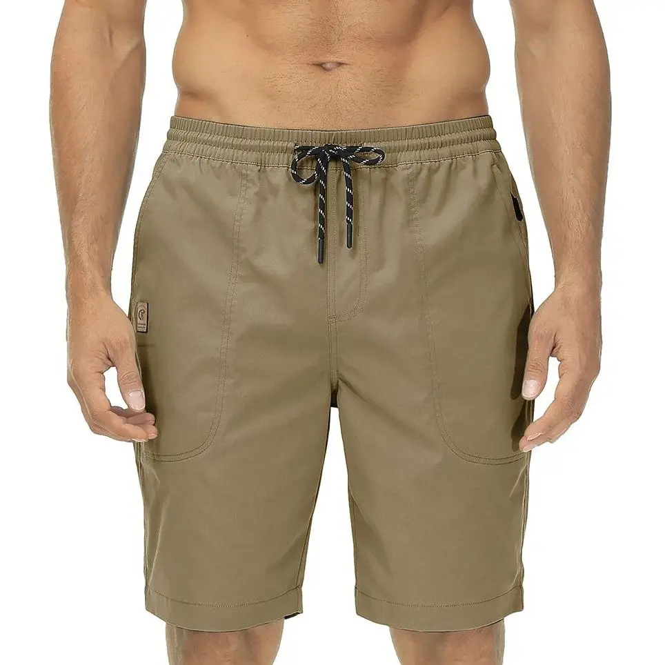 Zomer Heren Effen Shorts Lichtgewicht Ademende Sneldrogende Atletische Broek Met 5 Zakken Hoge Kwaliteit Elastische Taille Strand Shorts