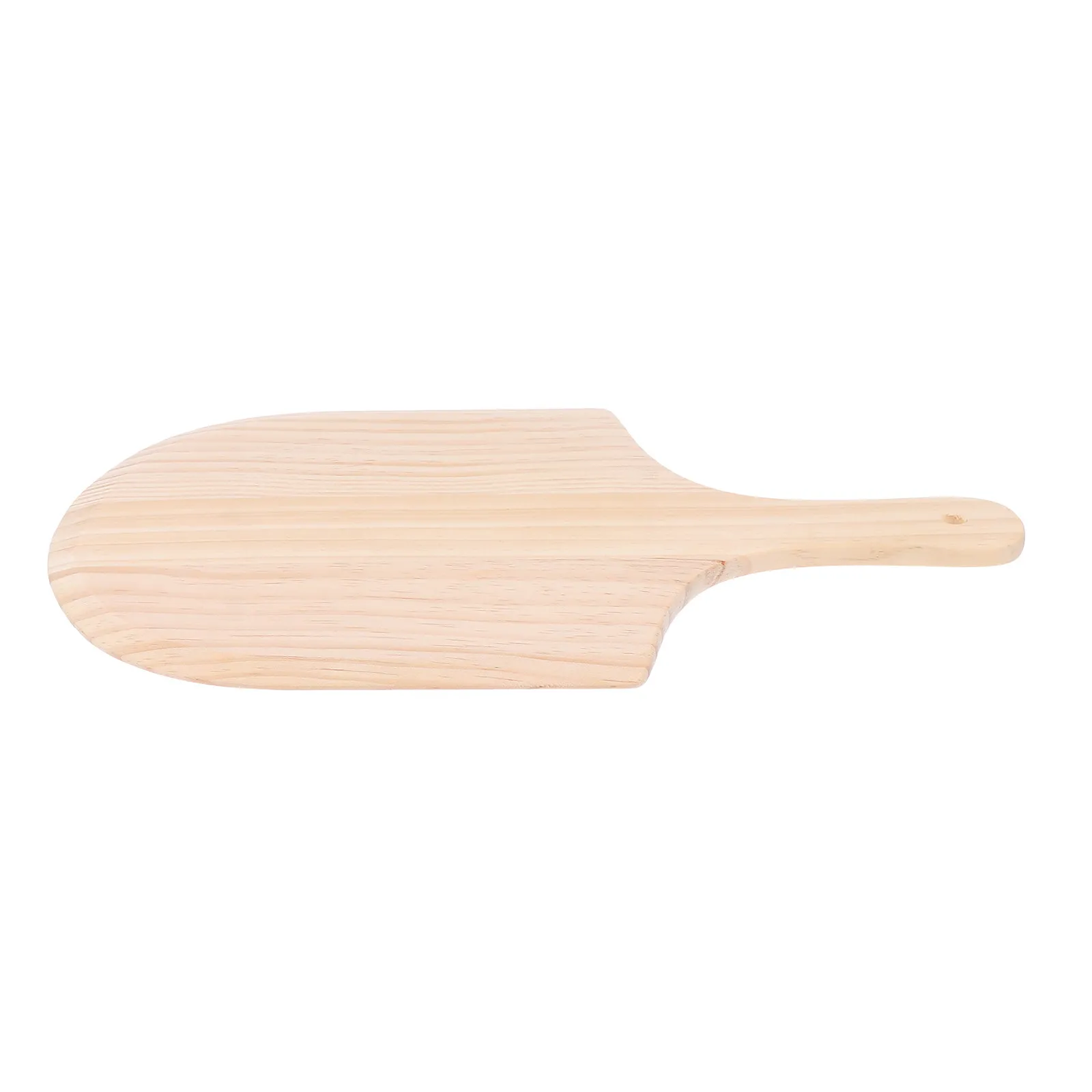 1Pcs Natural Solid Wood Pizza Peel Wooden Pizza Tray with Handle Smooth Grain Serving Platter for Home Restaurant Hotel Gift