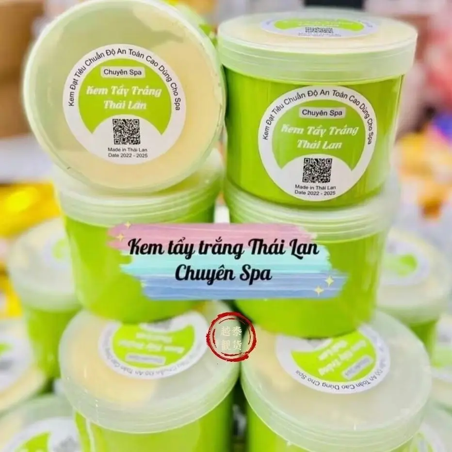 

Kem Tẩy Trắng Da, 500G Dưỡng Ẩm Kem Tẩy Trắng Body Thái Lan Chuyên Spa Hũ Xanh , chất kem xịn thơm mịn, Giúp Da Trắng Hồng