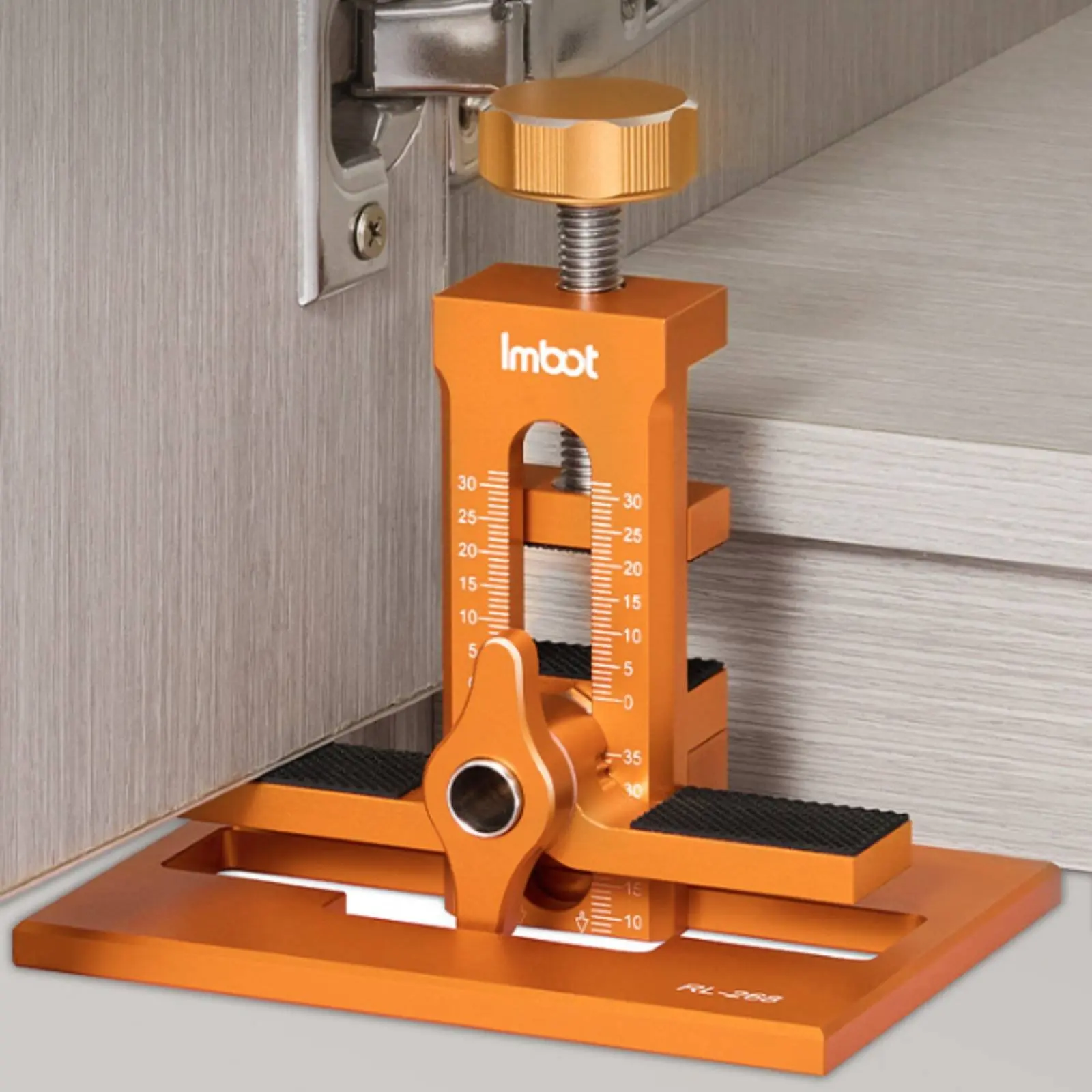 Cabinet Door Aligner Easy to Install Cabinet Door Jig Drill Guide Jig Aluminum Alloy Two-Sided Scale
