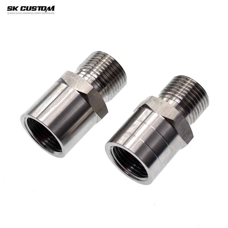 SK مخصص الألومنيوم M20X1.5 فلتر زيت برودة أطباق ساندويتش محول لقياس ضغط الزيت درجة الحرارة NPT 1/8 الاستشعار