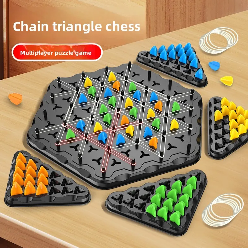 Boy Triangle Chain Chess Desktop Toy Multi-player Casual Parent-child Interactive Toy