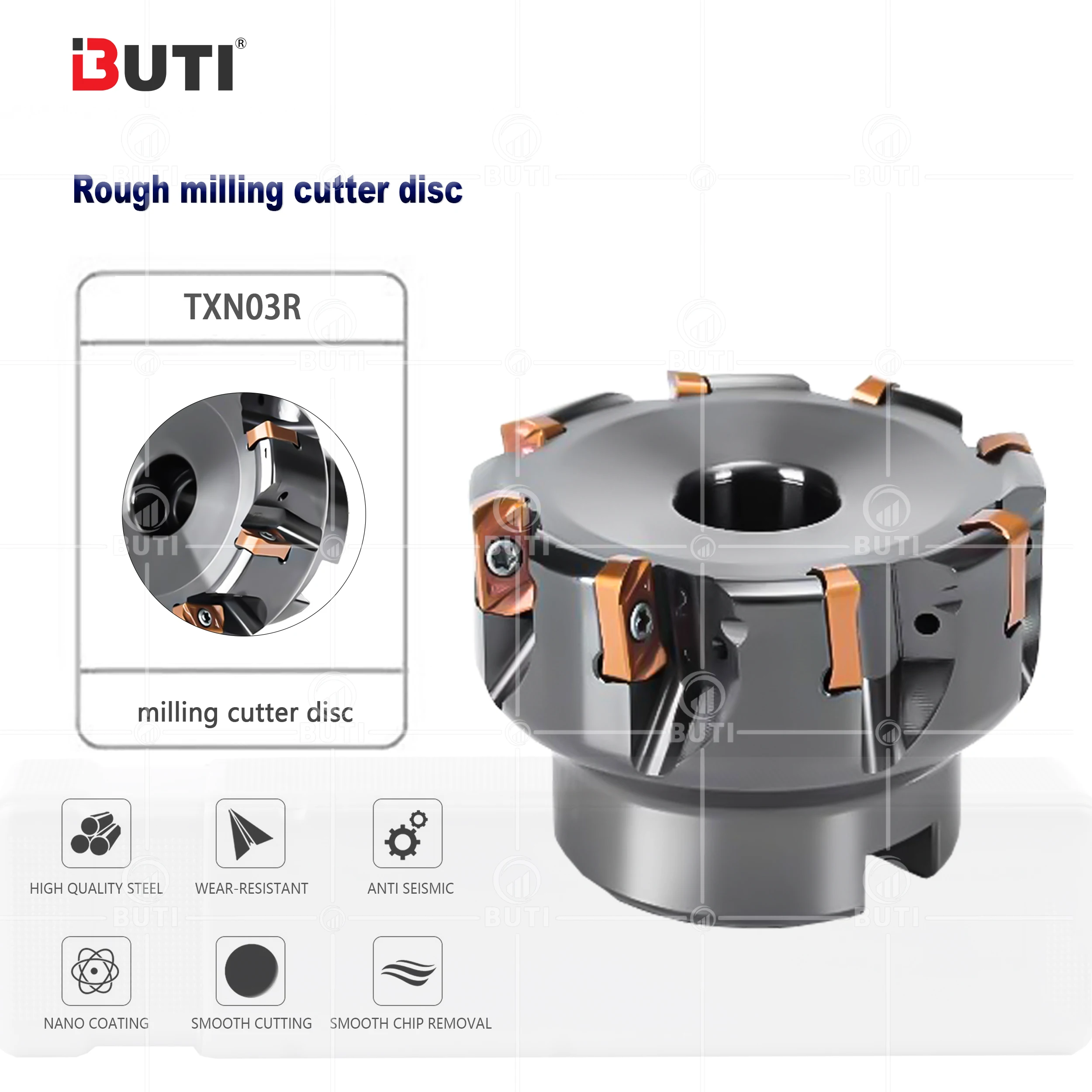 TXN03R035M160E06 040M160E06 070M220E10 Numerical Control Lathe Open Rough Milling Cutter Disc Cutting Tools Milling Cutter Disc