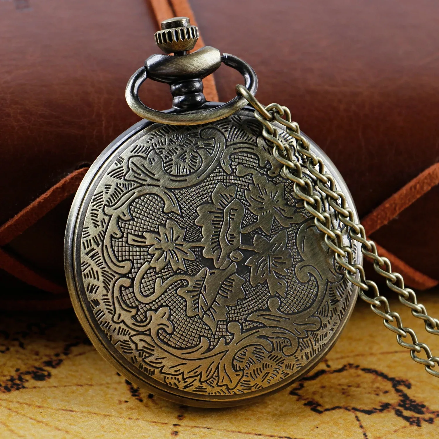 Steampunk Starry Sky Romantic Theme Quartz Pocket Watch Necklace All Hunter Retro Pocket FOB Watch Exquisite Gift for Male Women