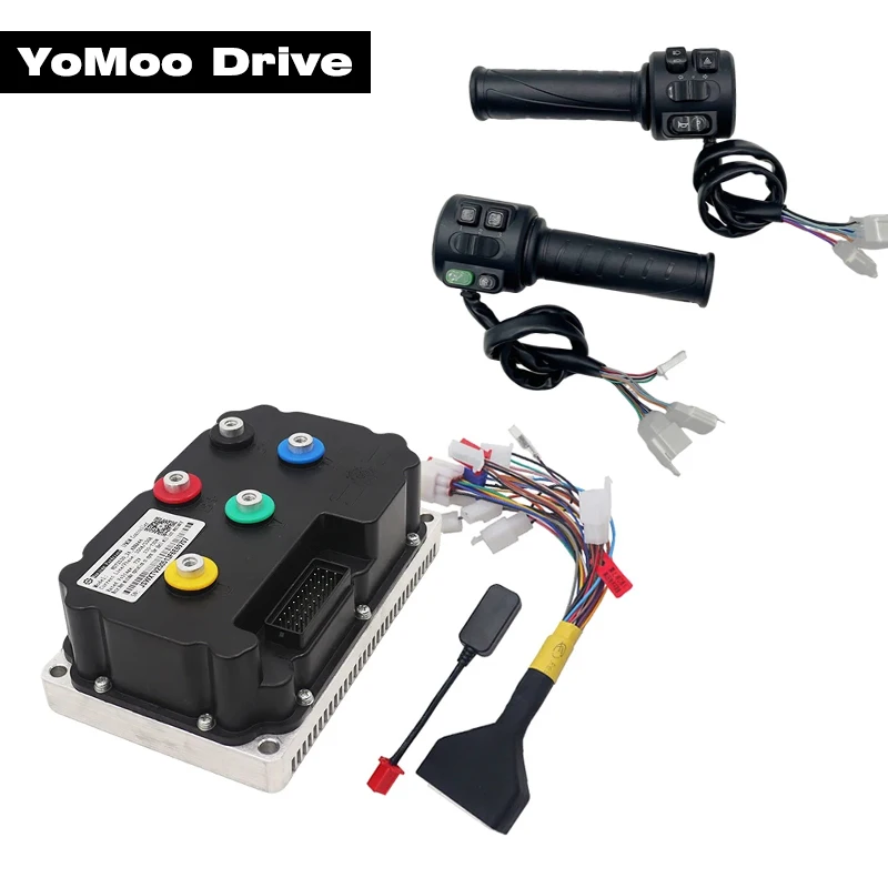 

Fardriver ND72300 48V-72V DC 100A 2-3KW BLDC PMSM Sine Wave Hall Motor Controller With T08 Throttle For Electric Motorcycle