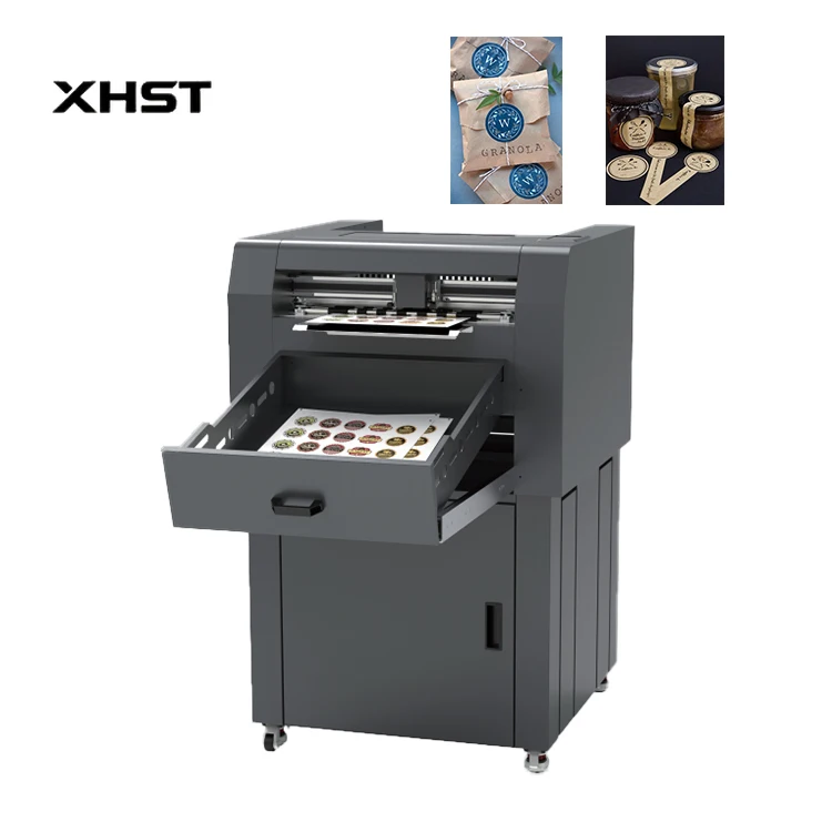 High Speed Label Cutter Auto Sheet Feeder Servo Motor CCD Camera Contour Cut For Kraft UV Label Die Cutting Machine