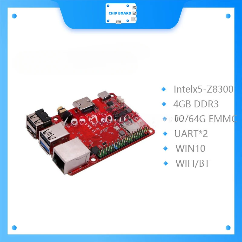 New for ROCK PI X B MODELB Win10 Atom x5-Z8300 board