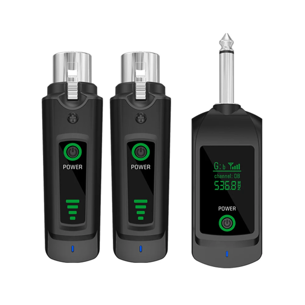 Dynamic Handheld Microphone Instrument DC5V 2.4G Wireless XLR Transmitter System UHF XLR Adapter System Microphone Accessories