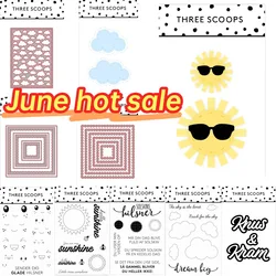 Sun clouds 2026 New Metal Cutting Dies For DIY Scrapbooking Crafts Maker Photo Album Template Handmade Decoration