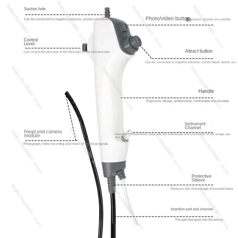 Portable Animal Endoscope Animal Surgery Scanning Tools 3.9MM INDUSTRIAL ENDOSCOPE