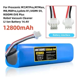 New BatteryFor Proscenic M7Pro,M7Max,M8Pro,Lydsto R1,VIOMI S9,ROIDMI EVE Plus Robot Vacuum Cleaner Li-ion Battery 14.4V 6800mAh