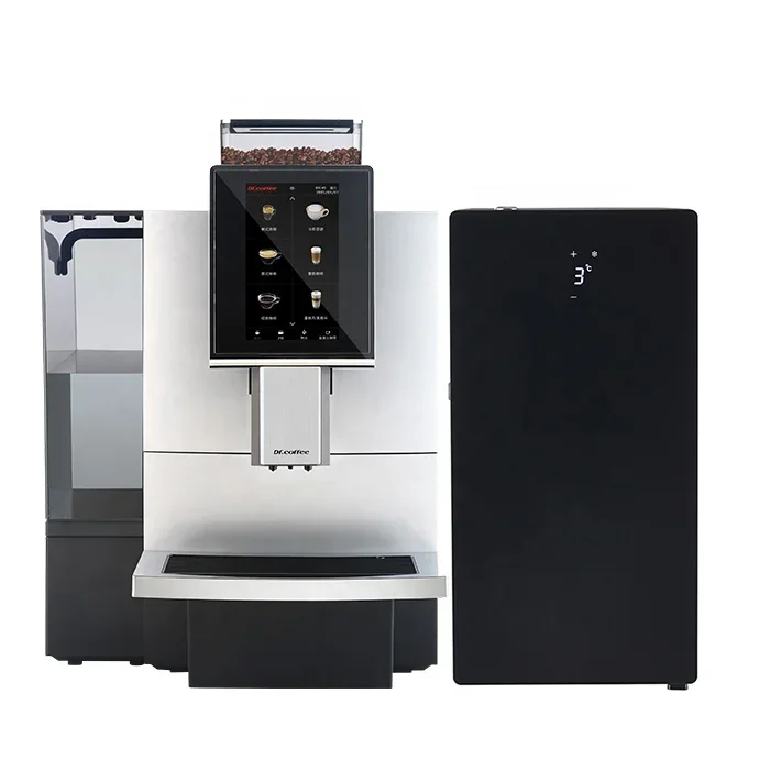 Dr.Coffee F12 Big Commercial Fully Automatic Bean To Cup Espresso Coffee Machine With Milk