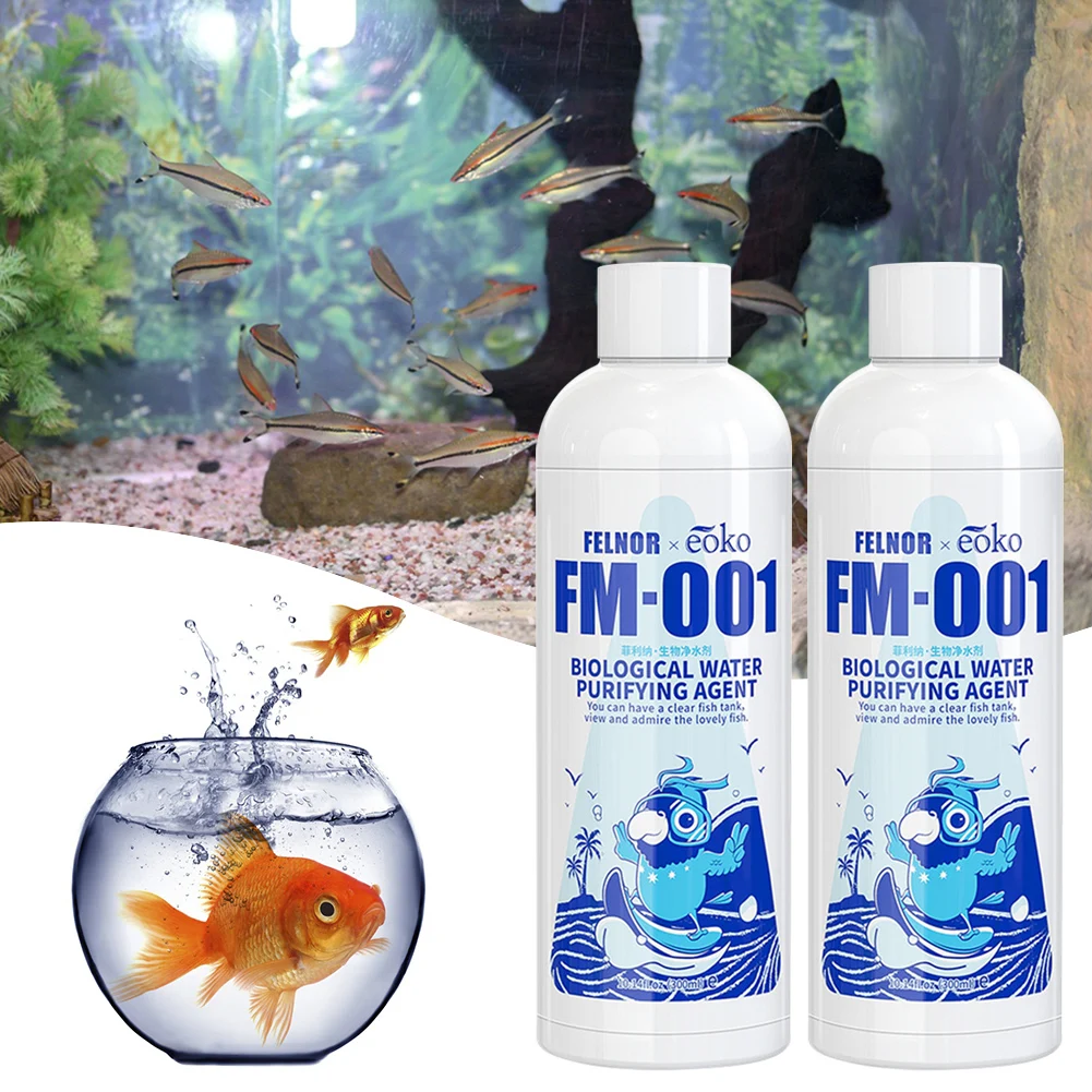 300ML Fish Tank Water Purifier Algae Remover Effective Stabilizes Water Parameters for Fish/Water Life Health Algae Inhibition