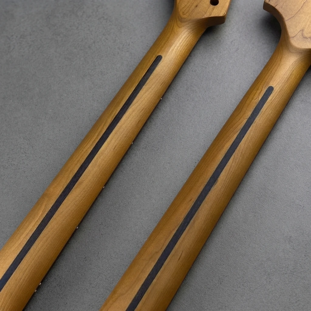 Adjustable Truss Rod ST Guitar Neck, Dark Fretboard, 22 Frets, Standard Radius, Gloss Finish, 648mm Scale, 56mm Heel Part
