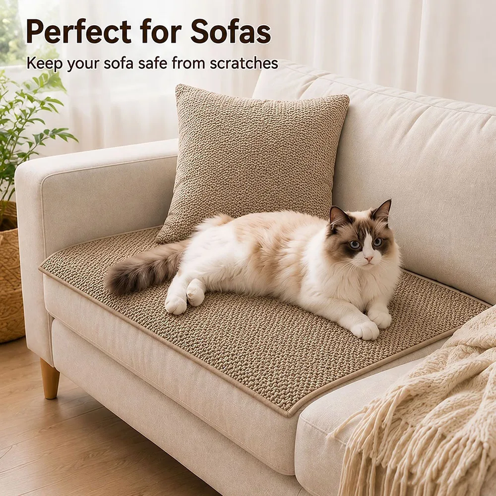 Cat Scratcher Sisal Mat Board Cat Scratch for Sharpen Nails Scraper Cat Scratching Post Sofa Mats Furniture Protector