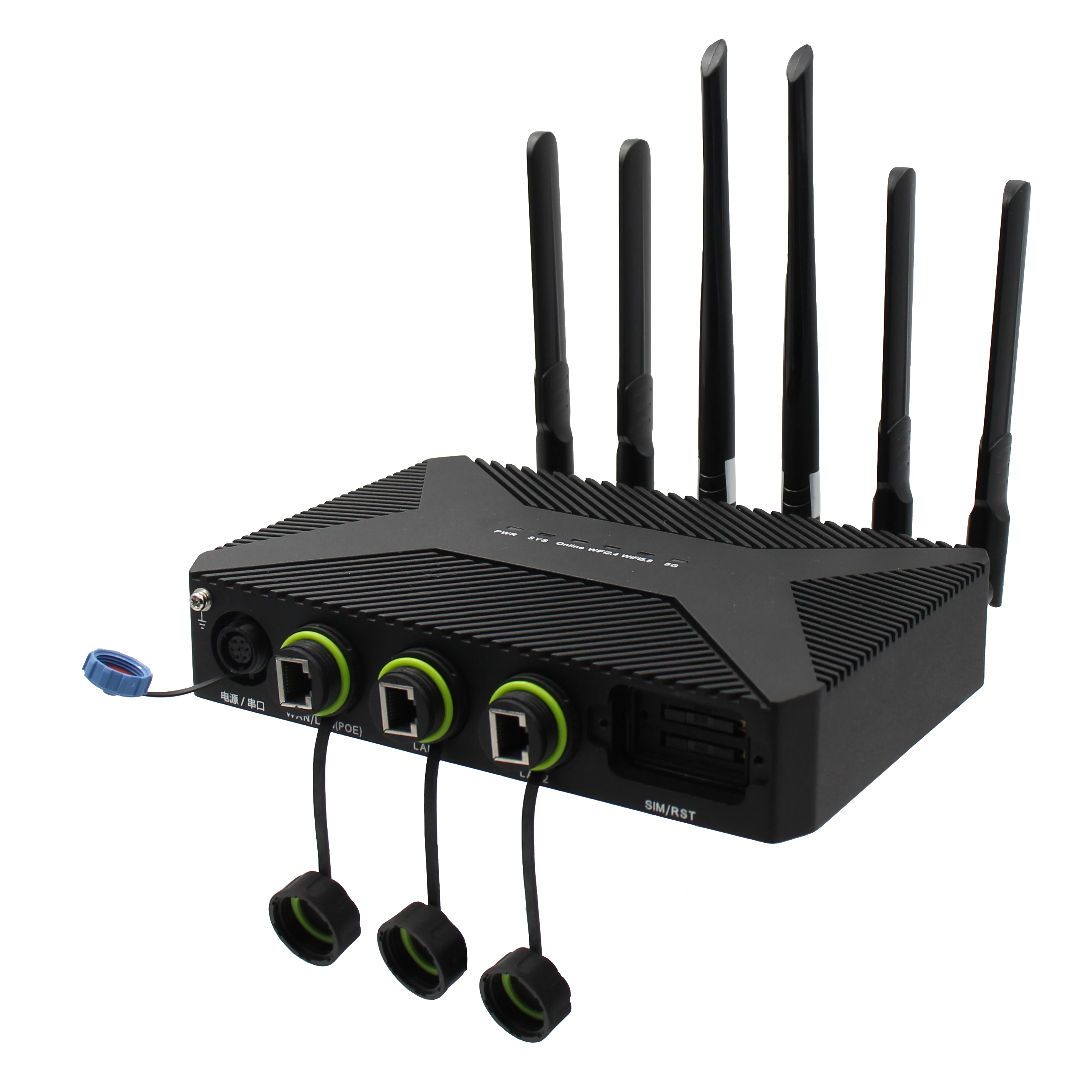 NR230 NR Industrial Grade IP68 Outdoor Wireless Router 4G 5G AX1800 WiFi IoT Cloud Platform SIM VPN Firewall WEP 1000mbps