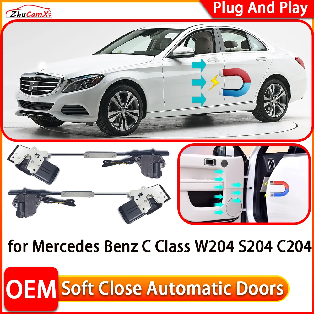 لمرسيدس بنز C الفئة W204 S204 C204 سيارة التلقائي الكهربائية لينة إغلاق الباب أقرب الطاقة إغلاق الباب الراحة نظام إغلاق #1