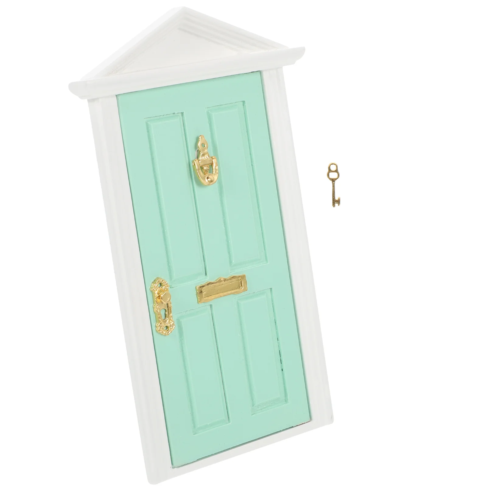 Mini Doll House Door Miniature Wood Door Wooden Doors and Windows Silvanian Familiy 1:6 Furniture Toys Dollhouse Fairy Gate