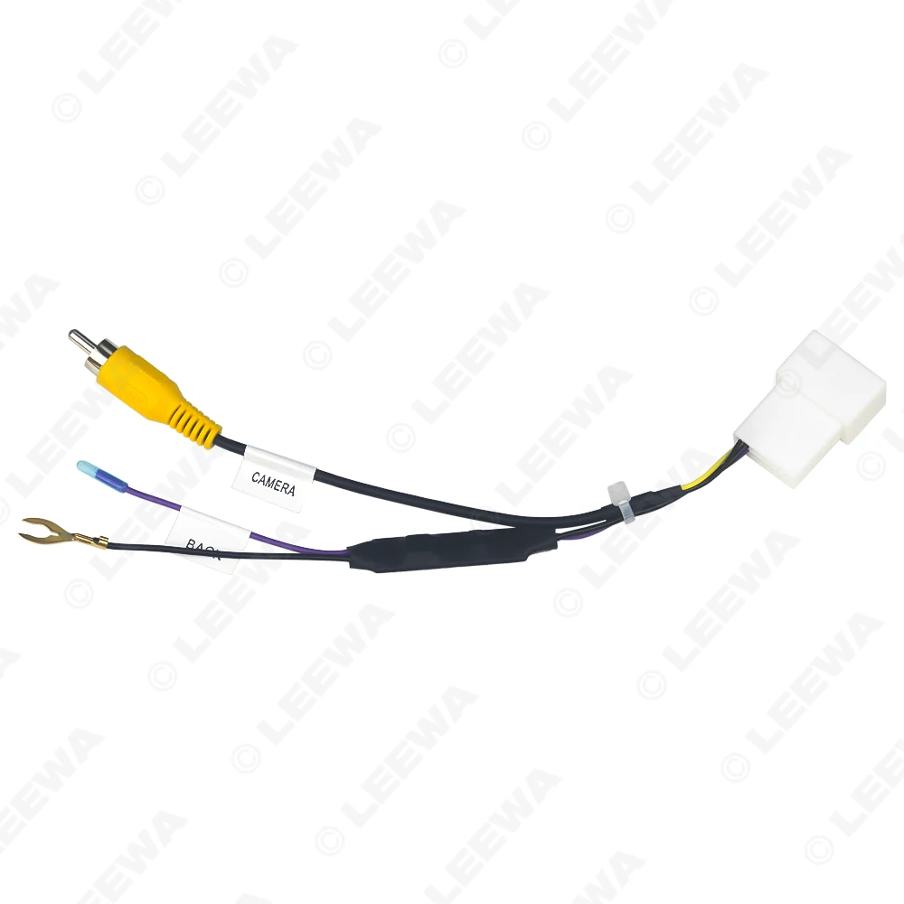 LEEWA 16-pin Car Reverse Camera Output Video Adapter Wiring Cable For Toyota Original Factory Camera Video Output #CA7457