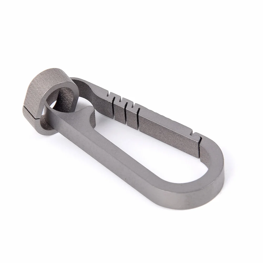 Lightweight and Sturdy Titanium Alloy Keychains, Conveniently Holds Your Keys, Choose Grey or Blue for a Modern Look