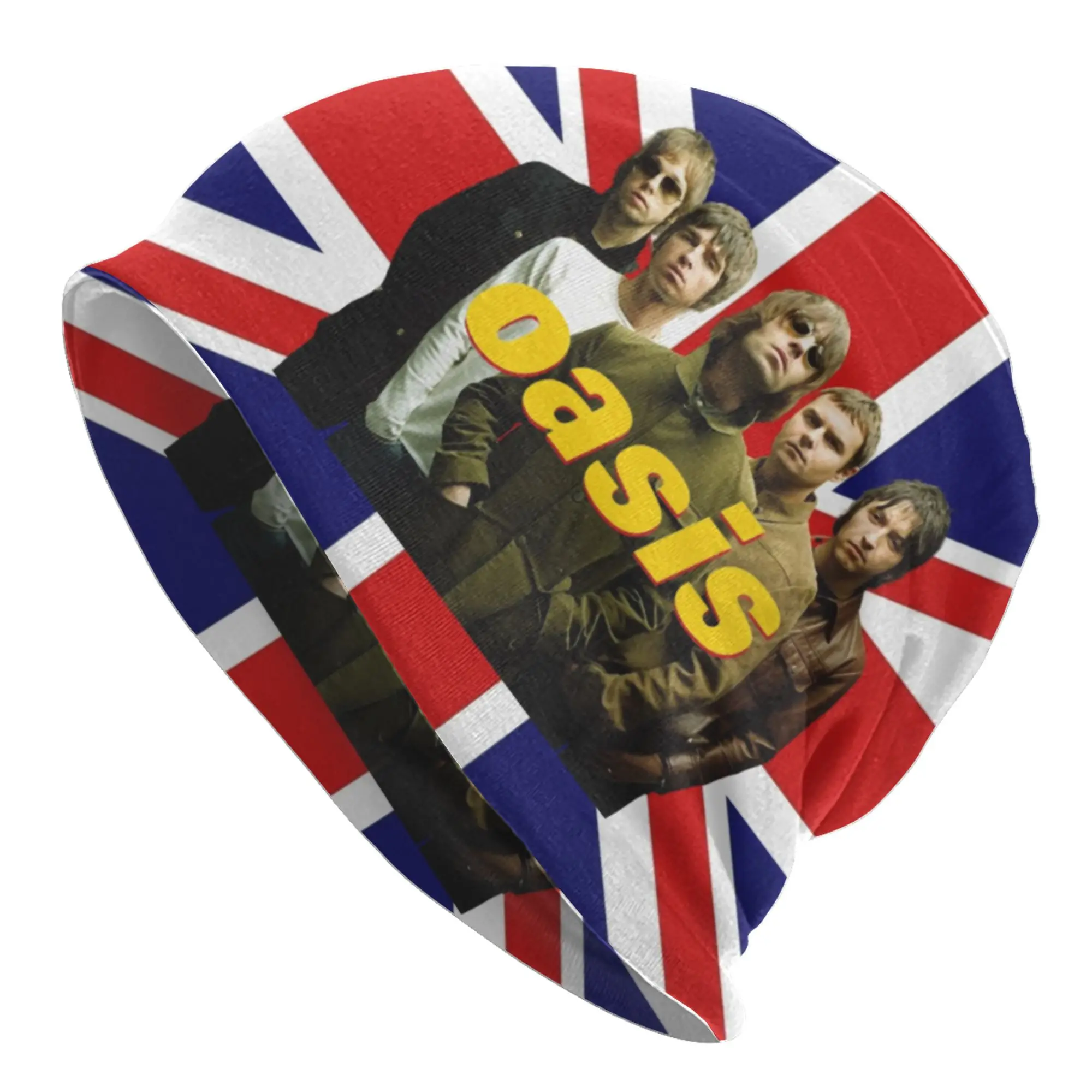 British Music Definitely Maybe O-Oasis Skullies Beanies Caps Unisex Winter Warm Knit Hat Fashion Adult  Bonnet Hats Ski Cap