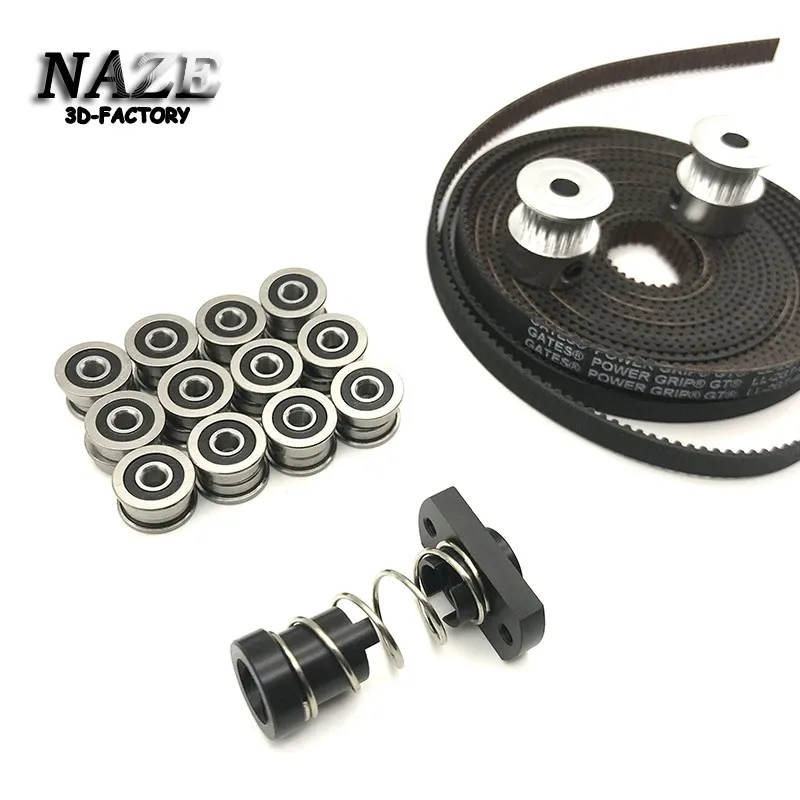 NAZE 3D V0.1/V0.2 Motion Set GT2 LL-2GT RF Open Belt 2GT 20 Teeth Pulley F623-RS Bearing T8 Flange Nut 8mm Lead for Voron0.1/0.2