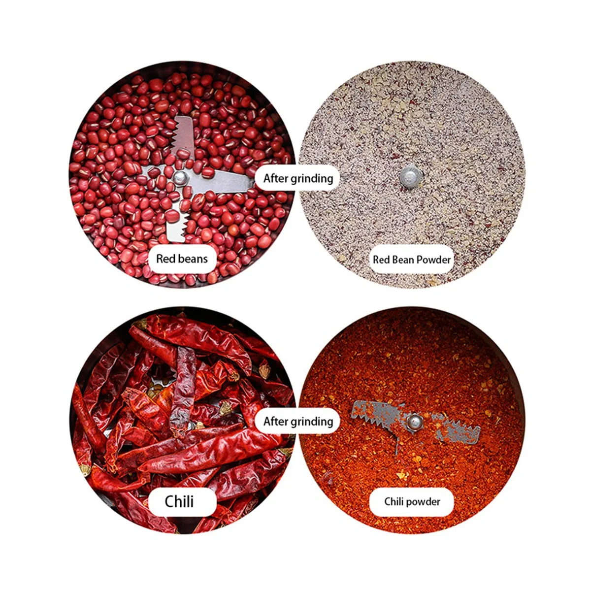 A09G-кофемолка электрическая портативная бытовая машина для измельчения перца и бобов нержавеющая кухонная измельчитель зерна с вилкой европейского стандарта