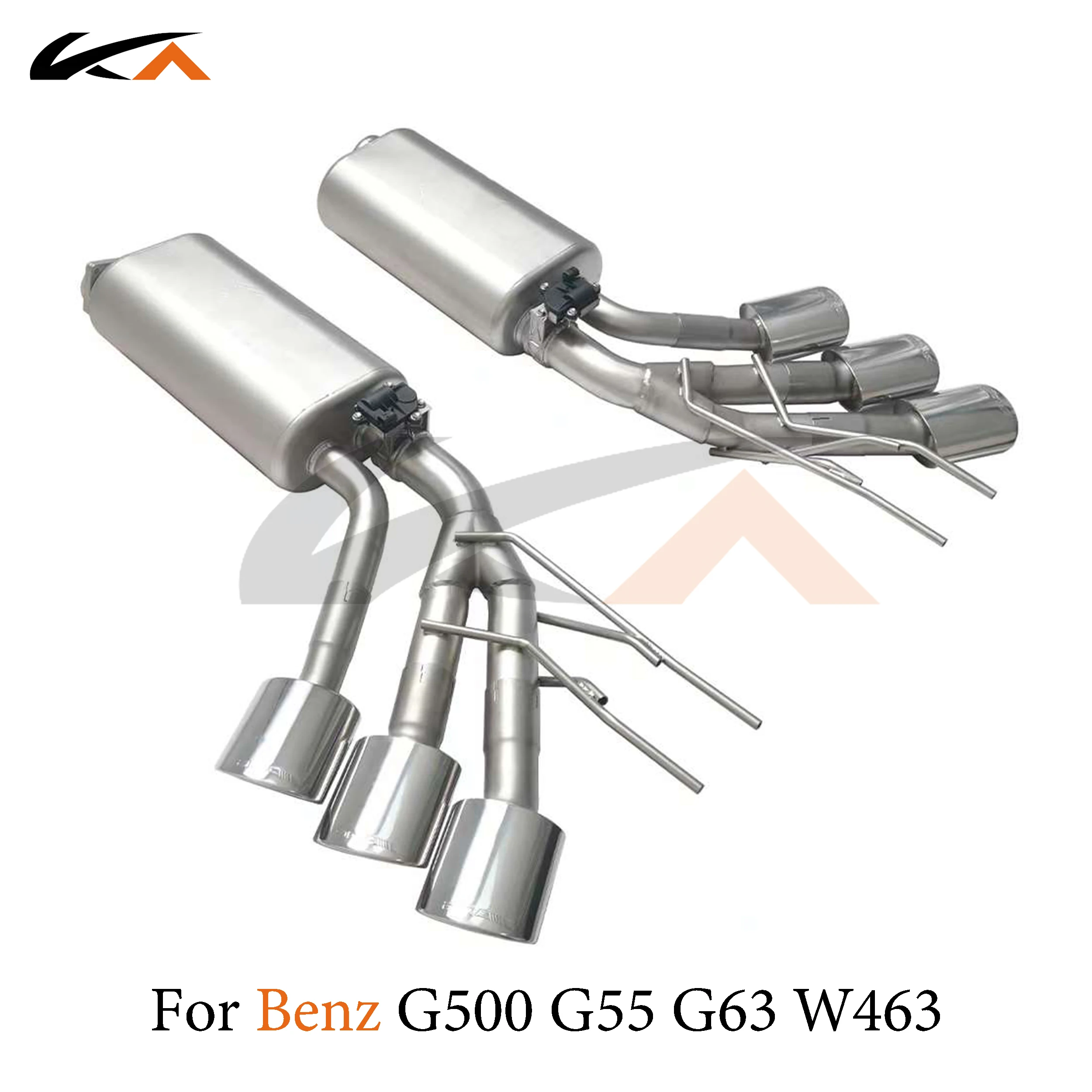 

KA Tuning exhaust system stainless catback for Mercedes-Benz W463 G500 G55 G63 rear section performance muffler valve