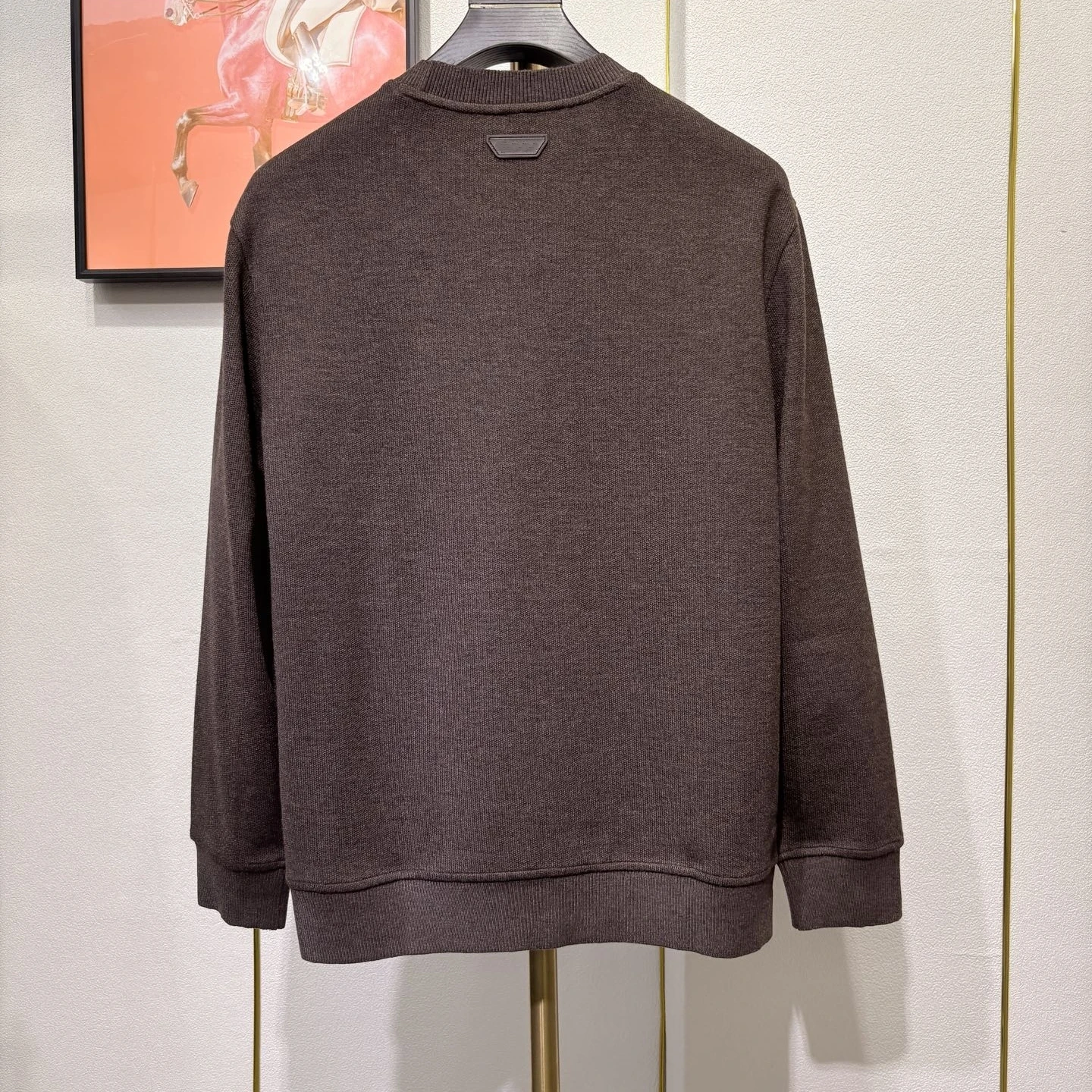 Italia LP abbigliamento da uomo 2025 inizio autunno nuovo semplice maglione girocollo casual da uomo in misto lana tinta unita moda