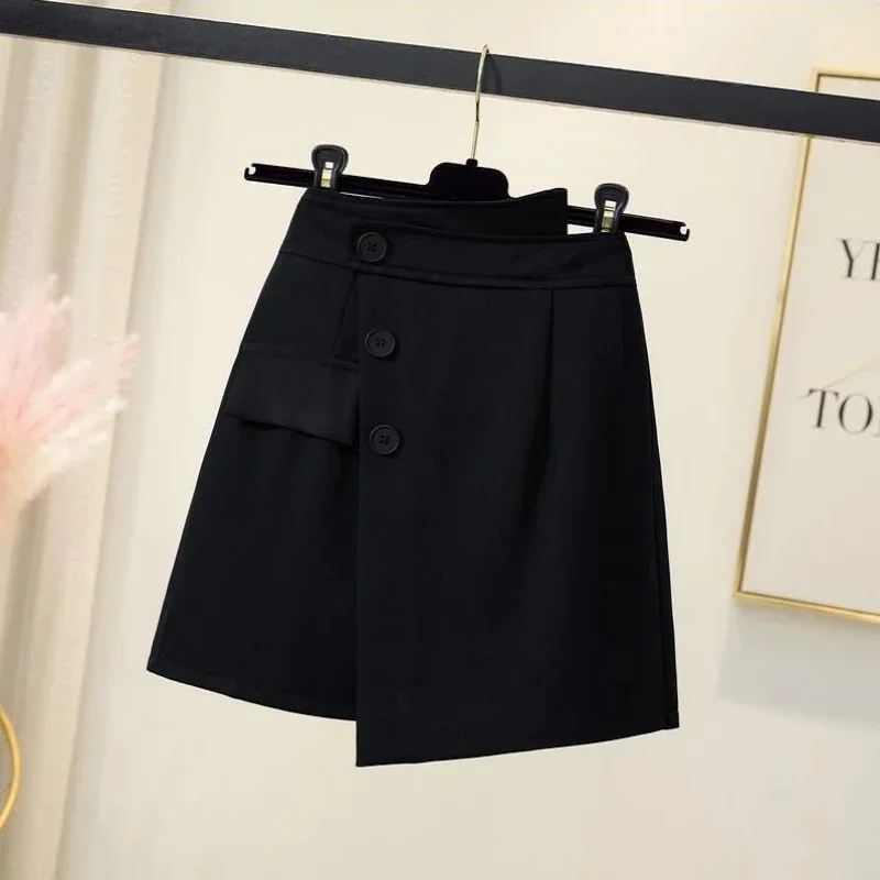 

Шорты женские черные летние женские тонкие Ulzzang Новое поступление популярные нежные горячие продажи ретро мягкие повседневные Ins офисный вид минималистичный