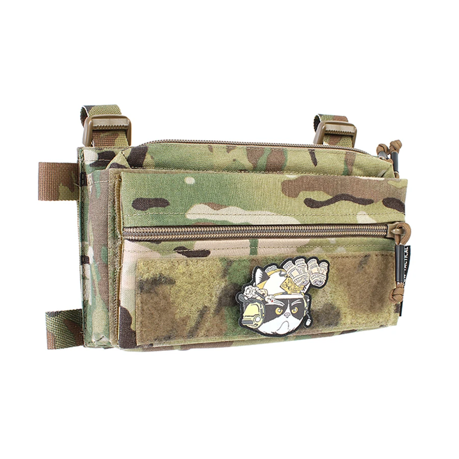 Pew Tactical The Candy Pouch 4X8 for SS MK3 MK4 Airsoft V3 Half Flap Zipper Admin Pouch Long Style Airsoft Sundry Bag Camo