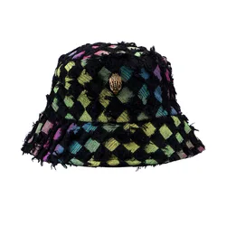 Metal Wildlife Owl Bucket Hat Camping Hat Women Beach Hat Patchwork