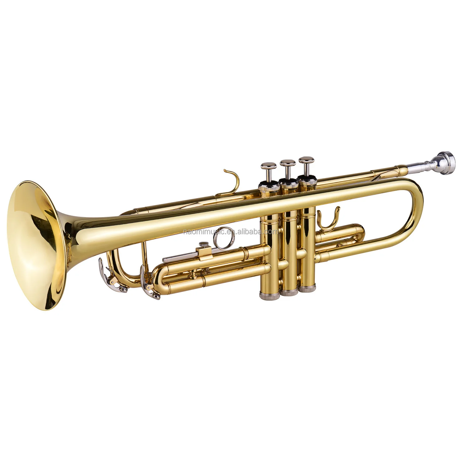 

B flat Standard Student Trumpet Bb Key Brass Gold Lacquer Trumpet