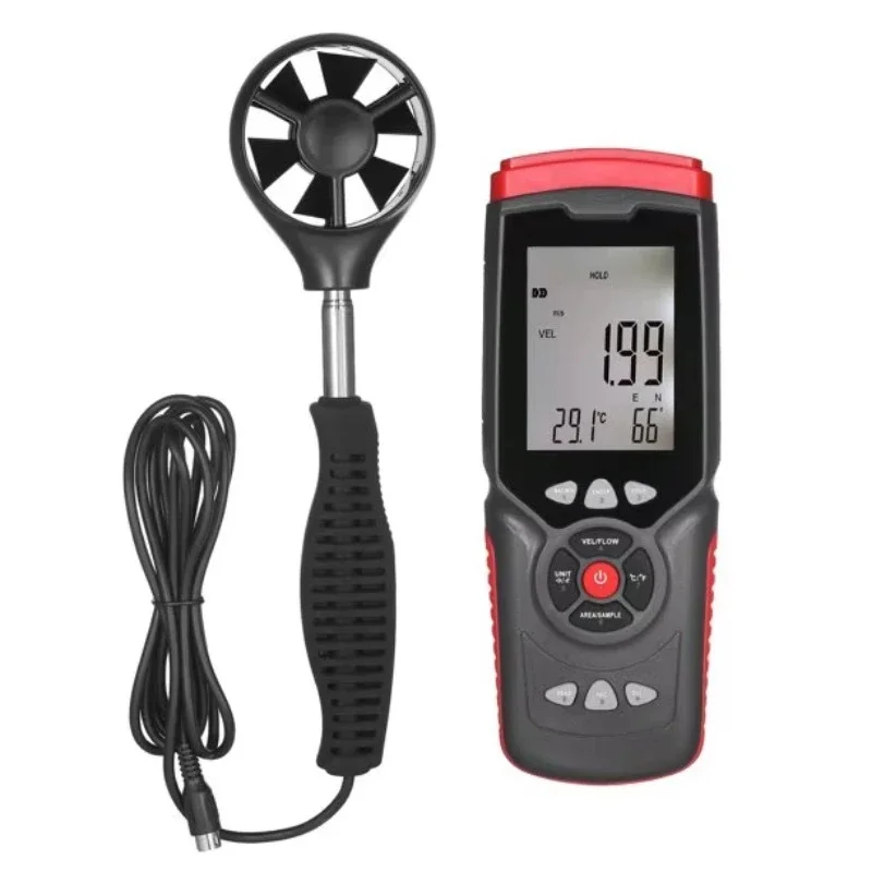 

Digital Anemometer Air Volume Tester Wind Temperature Wind Direction Wind Speed Tester High Precision