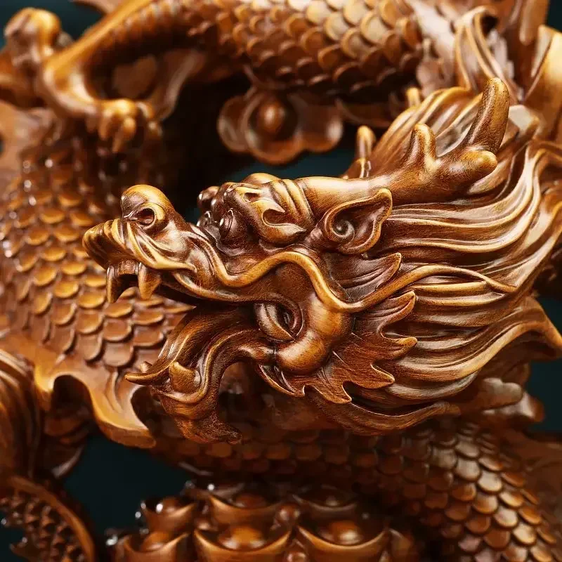 Zhaocailong Ornament Treasure Pot Tripod Feng Shui Ornament Rotatable Ornament Living Room Office Desk Decoration Gift Boutique