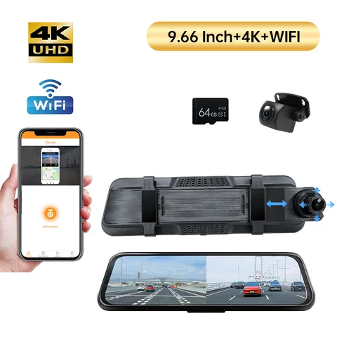 10 best sales rearview mirror dual channel recorder - №5