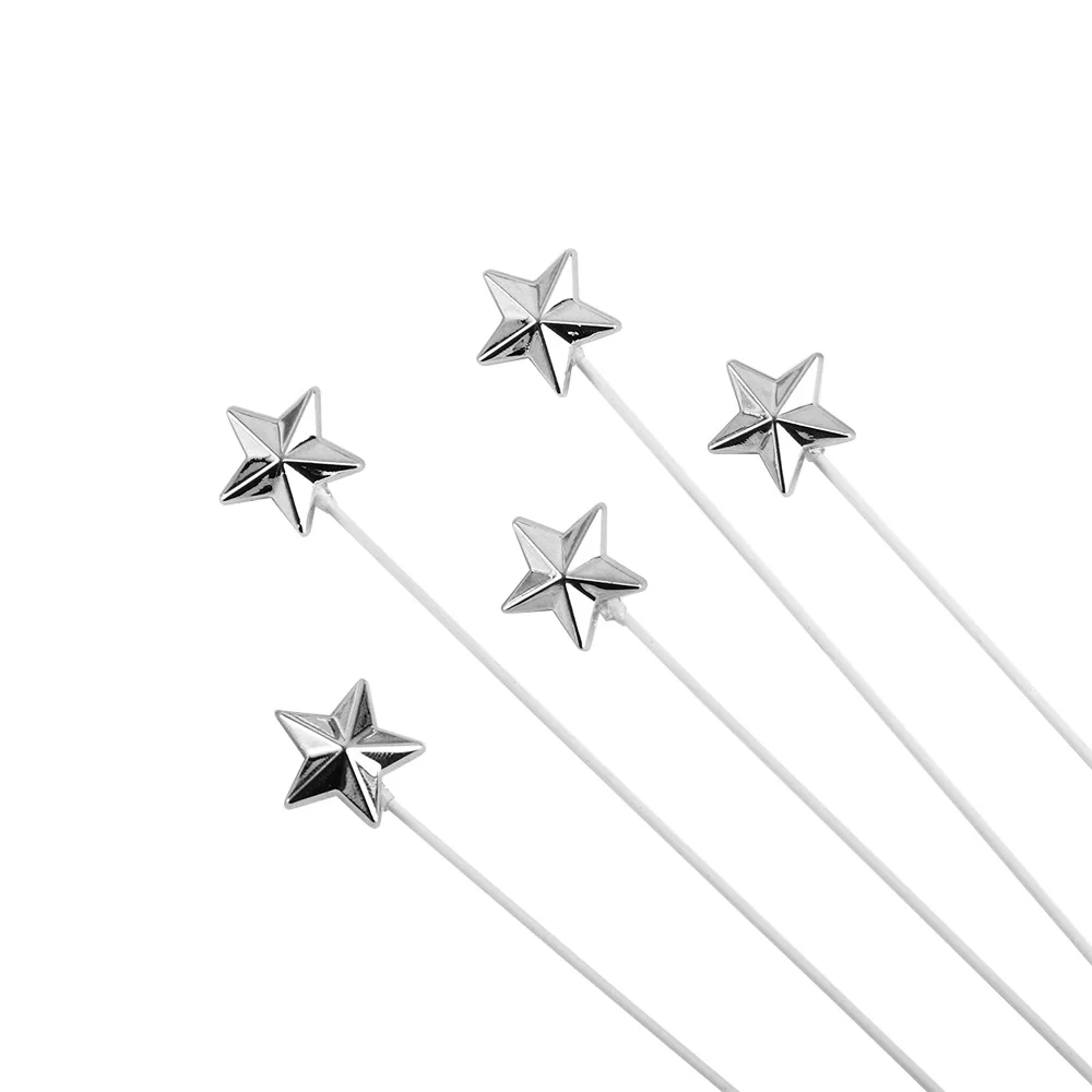 

Plastic Gold Baby Shower Five-Pointed Star DIY For Dessert Cake Insert Baking Gifts Birthday Supplies Cake Topper