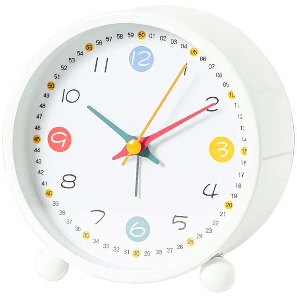 Metal Penguin Cartoon Alarm Clock for with Silent Sweep Movement and Glow-in-the-Dark for Easy Nighttime Reading