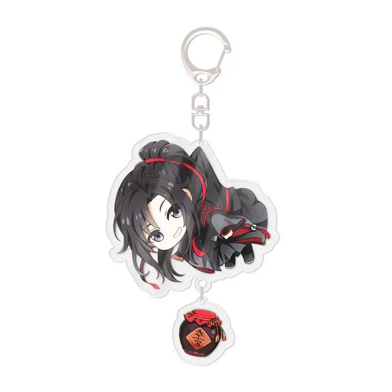 Cute Mo Dao Zu Shi Anime Keychain Woman Tian Guan Ci Fu Cute Funny Key Ring Kids Keyring Cosplay Key Chain Jewelry