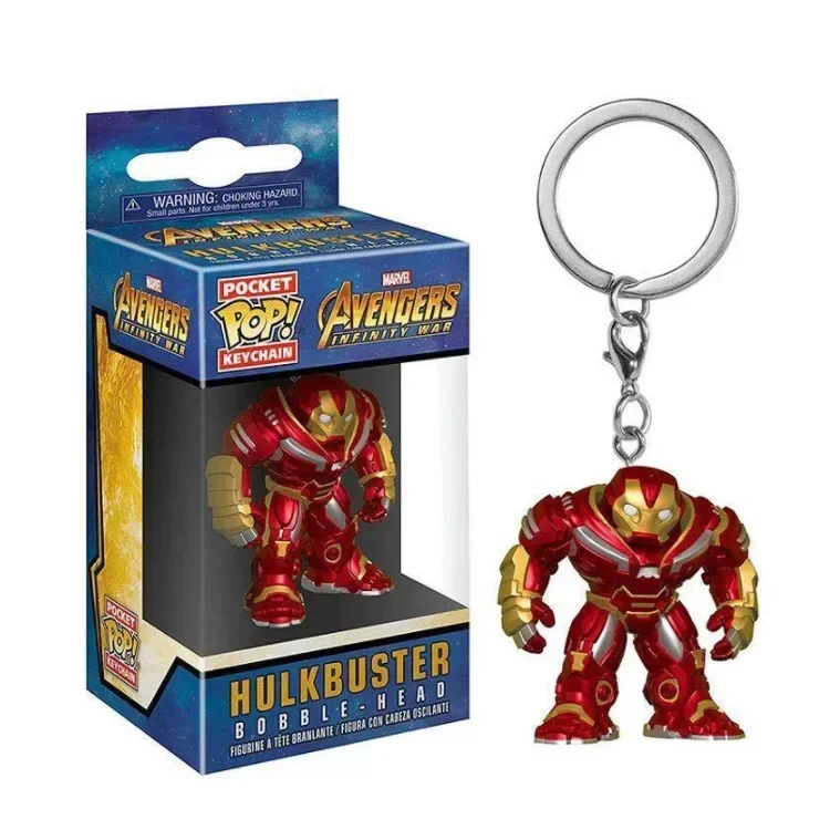 FUNKO Pop Marvel Avengers Infinity War IRON MAN IRON Spider THANOS Hulkbuster Pocket Pop Keychain Bobble Head Vinyl Figure Toys - Image 6