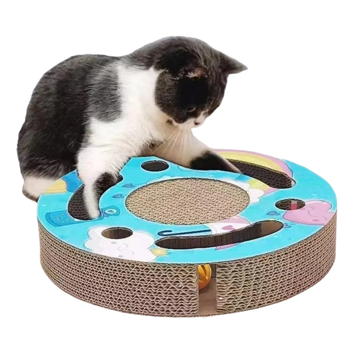 cat toy amusing cat artifact Scratcher Wear-resistant scratching board with bell whack-a-mole to sharpen claws Cat turntable