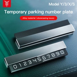 YZ tarjeta de estacionamiento temporal para coche, soporte de teléfono luminoso, placa de teléfono, accesorios de estilo de coche