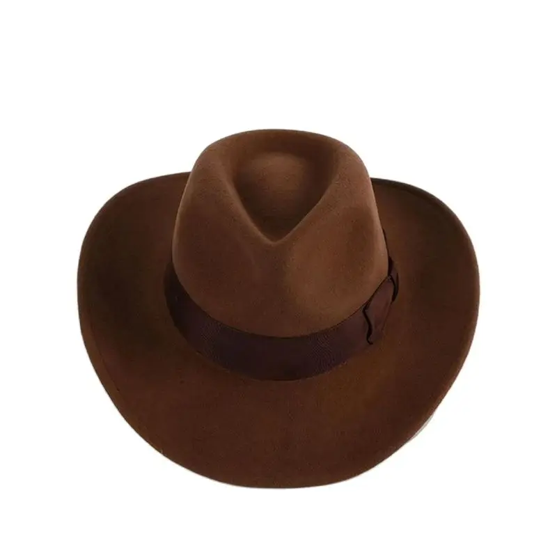 Premium Wool Felt Crushable Outback Hat Outdoor Cowboy Fedora Hat Men Big XL Size Ships in Box