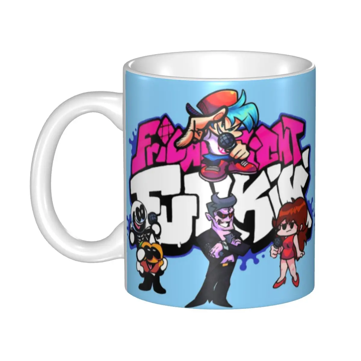 

Friday Night Funkin Birthday Mug Funny Ceramic Coffee Cups Tea Mugs Milk Cup Drinkware Gift for Woman Man