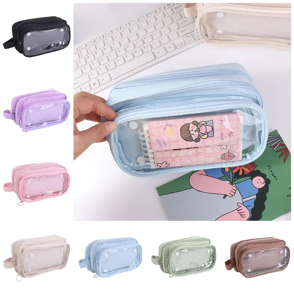 

Large Capacity Detachable Pencil Case Itabag Cosmetic Bag Ita Bag Pouch Storage Bag Organizer Case Stationery Storage Bag Girls