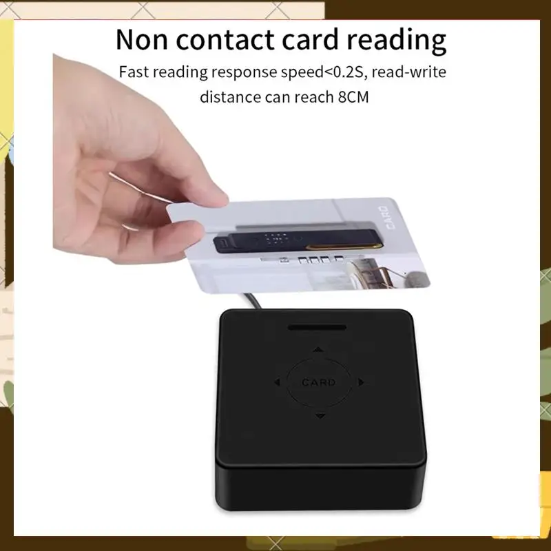 

TTLOCK Card Encoder Smart Card Sensor NFC 13.56M M1 IC Card Reader RFID Chip Scanner For Hotel System Software-ABNJ