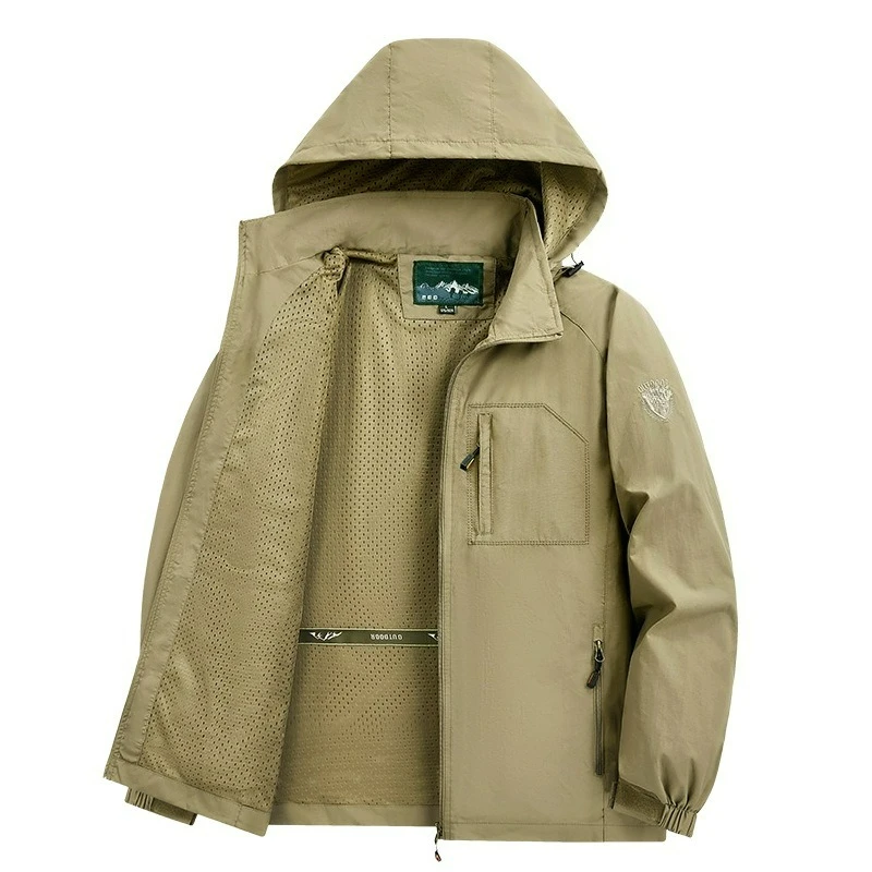 

Spring and Autumn Men's Outdoor Stormtrooper Jacket Loose Casual, Fast Drying Mountaineering Windproof and Waterproof Jacket