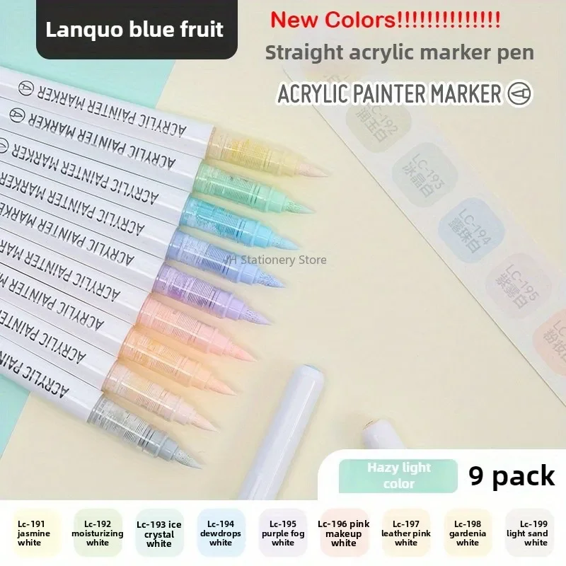 LANGUO 288/9 Colors Direct Liquid Acrylic Marker Soft Brush Paint Pen For Manga Graffiti Crafts Art School Supplies Stationery
